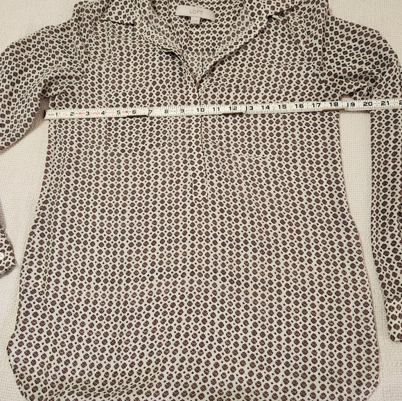 Loft Silk like Tunic Top Women's Size XS - Picture 5 of 8